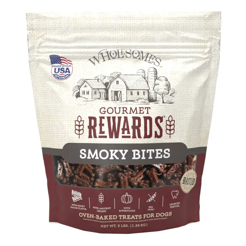 Wholesomes Gourmet Rewards Smoky Bites Dog Treats 3lb