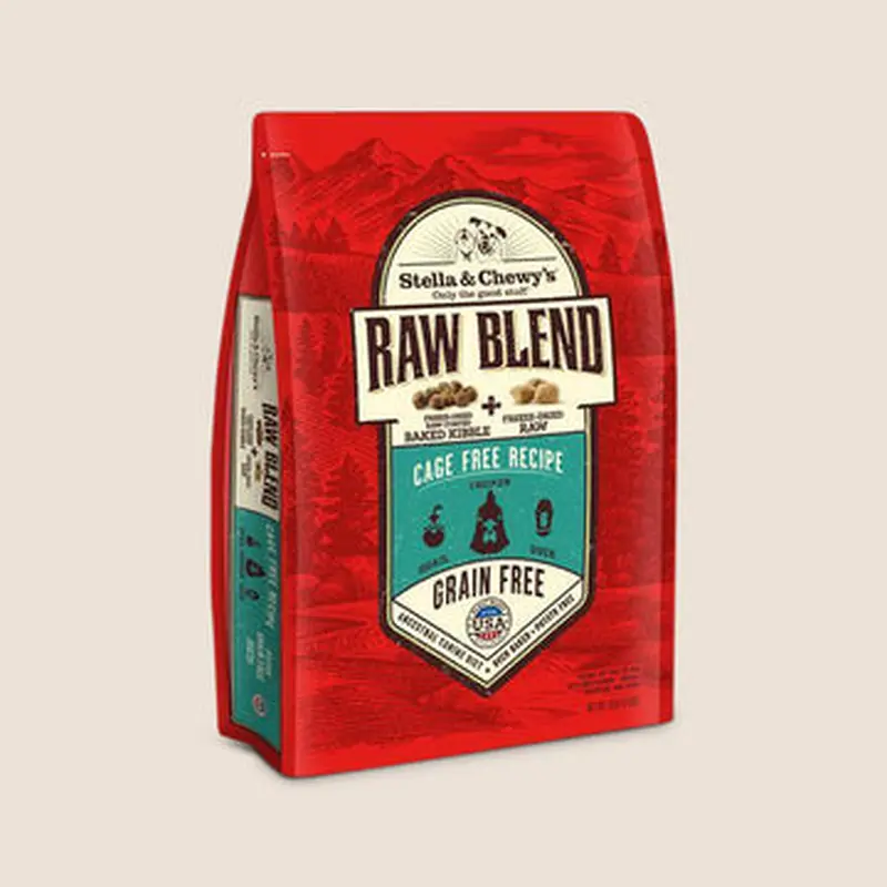 Stella & Chewy's Raw Blend Kibble Grain-Free Cage Free Recipe Dog Food, 10 Lb