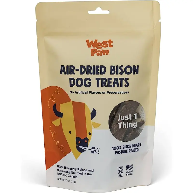West Paw Air Dired Bison Heart