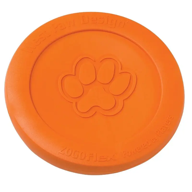West Paw Zisc Dog Toy Tangerine Large