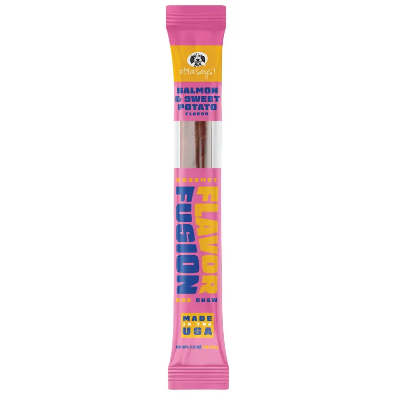 Etta Says! Flavor Fusion Dog Chew Salmon and Sweet Potato 1.5 oz