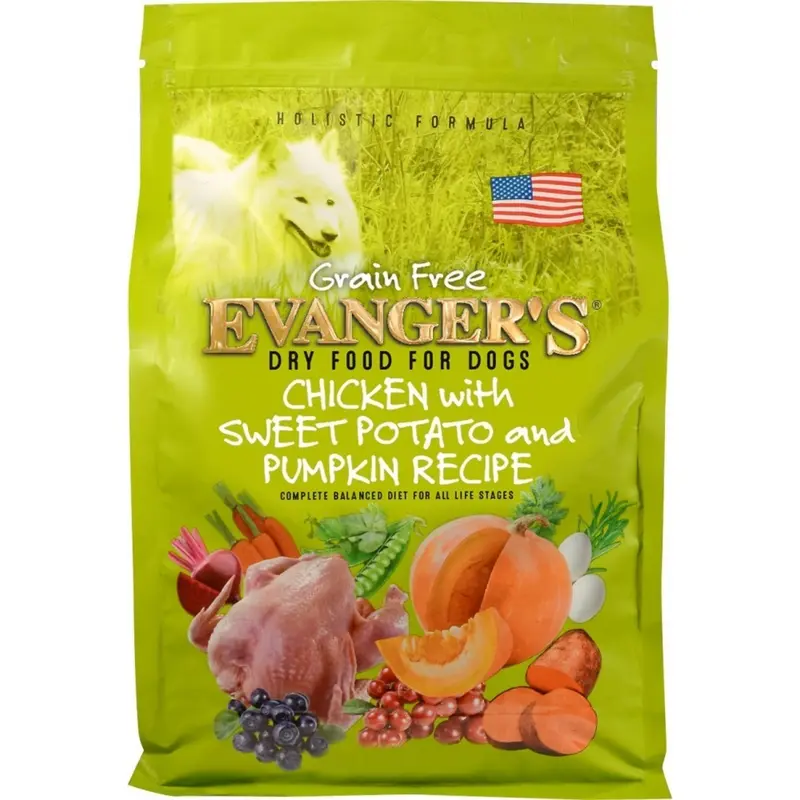 Evanger's Grain Free Chicken Sweet Potato and Pumpkin Dry Dog Food