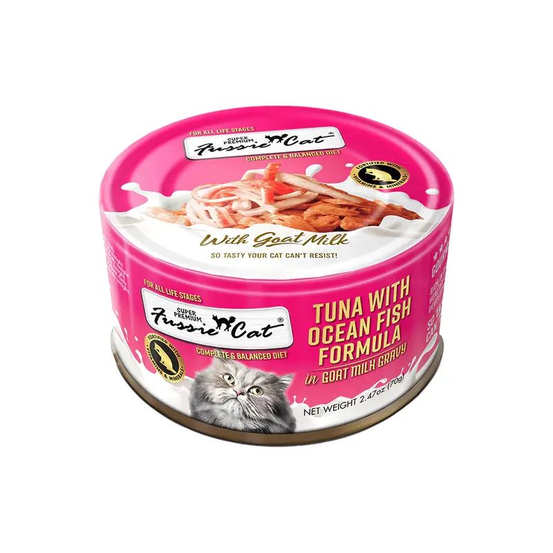 Fussie Cat Premium Tuna with Oceanfish in Goats Milk