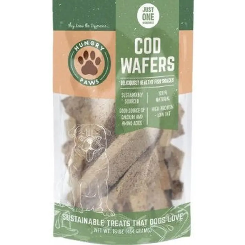 Hungry Paws Wafers Single Ingredient Cod Dog Treat 8oz