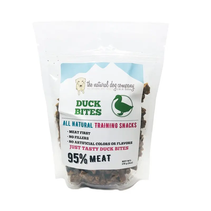 Natural Dog Company Duck 95% Meat Training Bites Dog Treats 6oz