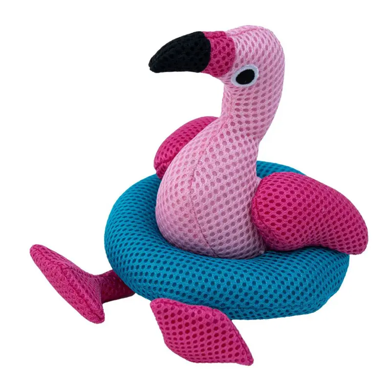Territory Flamingo Float Dog Toy, 8"