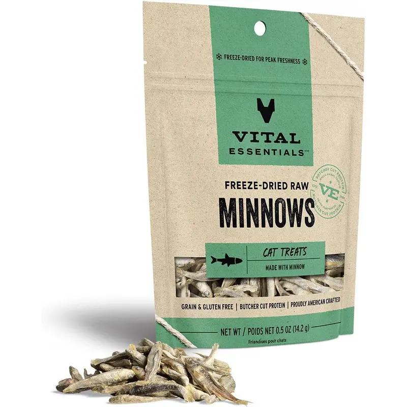 Vital Essentials Cat Freeze Dried Minnows .5 oz.