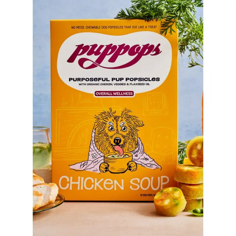 Puppops Overall Wellness "Chicken Soup" 30 Dog Pops