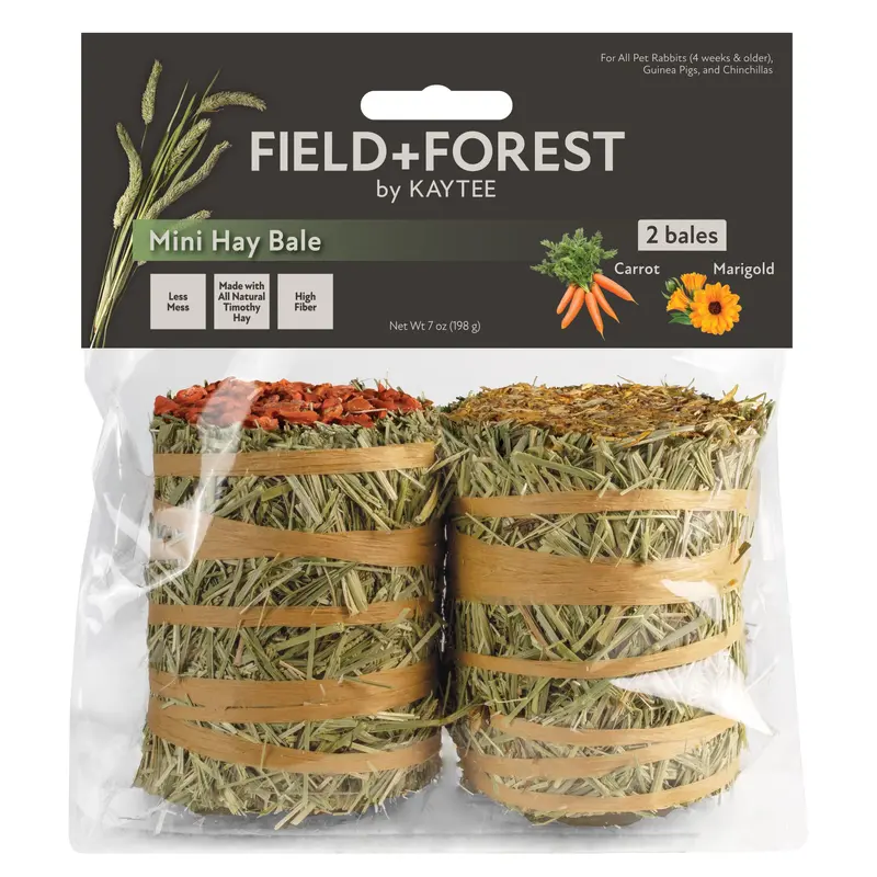 Kaytee Field and Forest Mini Hay Bale Carrot and Marigold