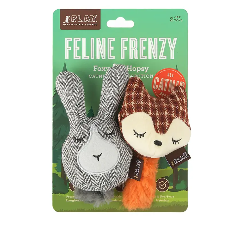 Play Feline Frenzy Foxsy & Hopsy Cat Toy Set