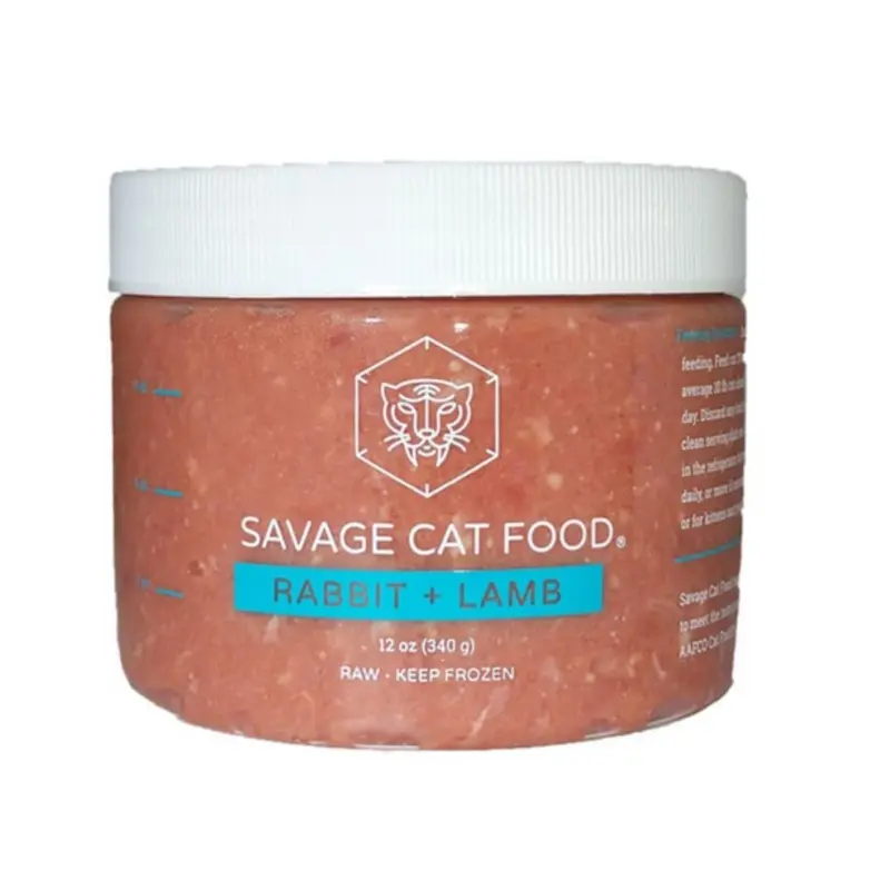 Savage Cat Rabbit & Lamb Cat Food Tube 12oz