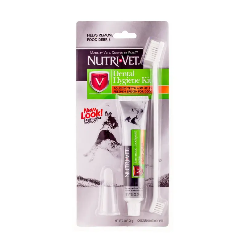 Nutri-Vet Dog Toothbrush and Toothpaste Kit