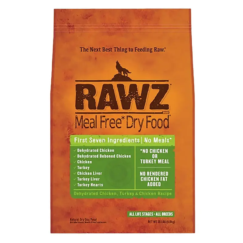 Rawz Natural grain-Free Chicken & Turkey Dry Dog Food, 20 Lb