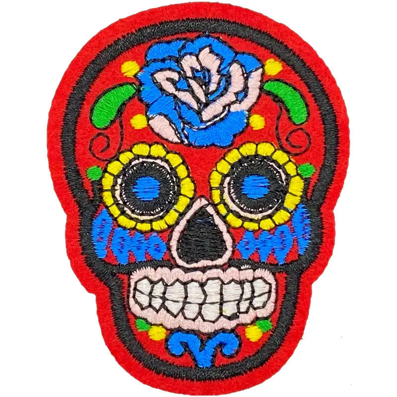 Red Sugar Skull  - Patch