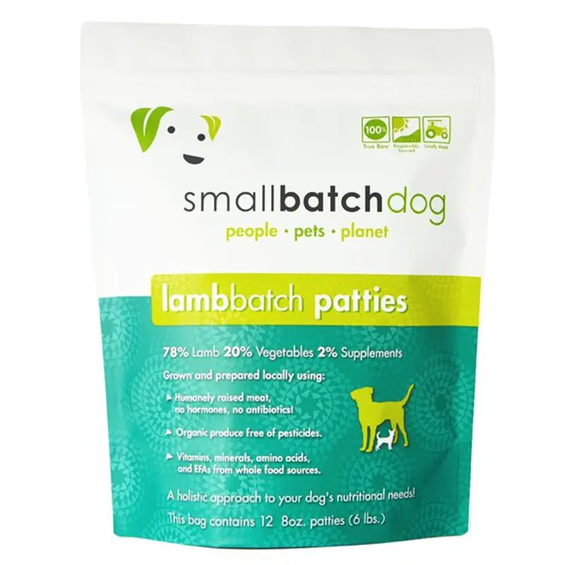 Smallbatch Frozen Patties Lamb Dog Food 6lb