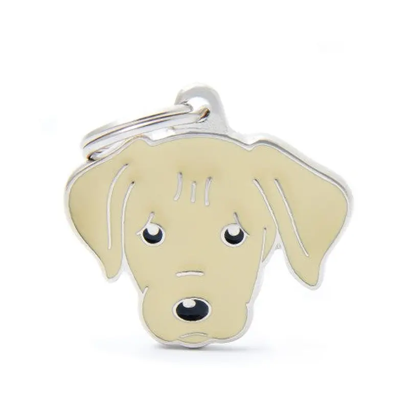My Family ID Yellow Labrador Pet Tag