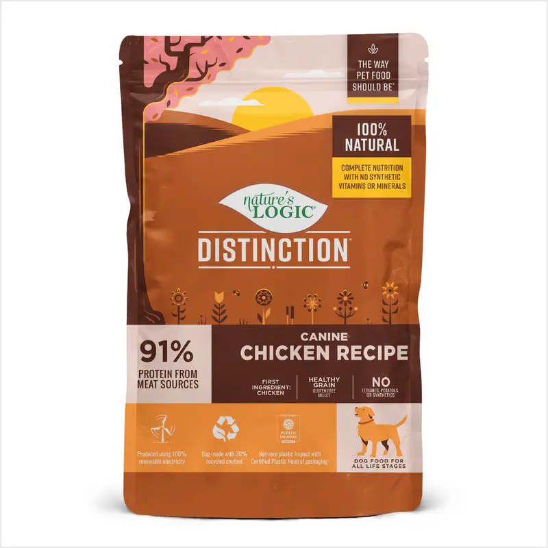 Nature's Logic Distinction Dry Dog Food - Chicken -12lb Bag