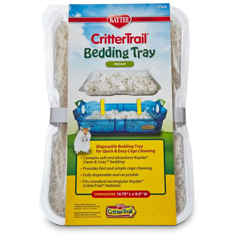 Kaytee Crittertrail Small Animal Bedding Tray 3 Count