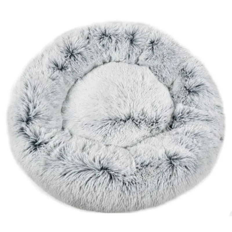 Mr. Peanuts 28" OrthoPlush Pet Bed - Snowflake White Two Tone