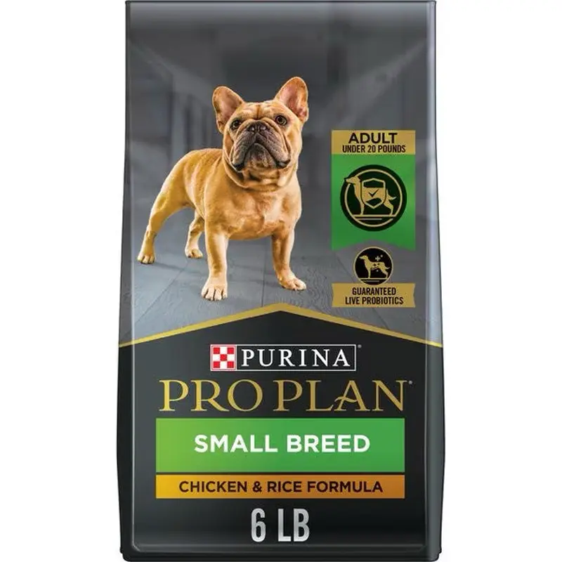 Pro Plan Adult Small Breed Shredded Blend Chicken & Rice Formula Dry Dog Food (6lb)