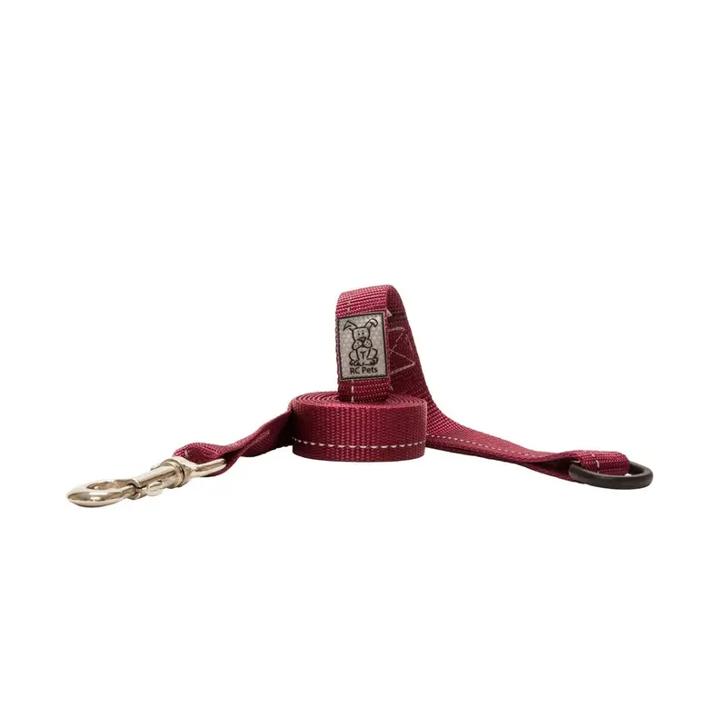 RC Pets Primary Dog Leash 1" Burgundy