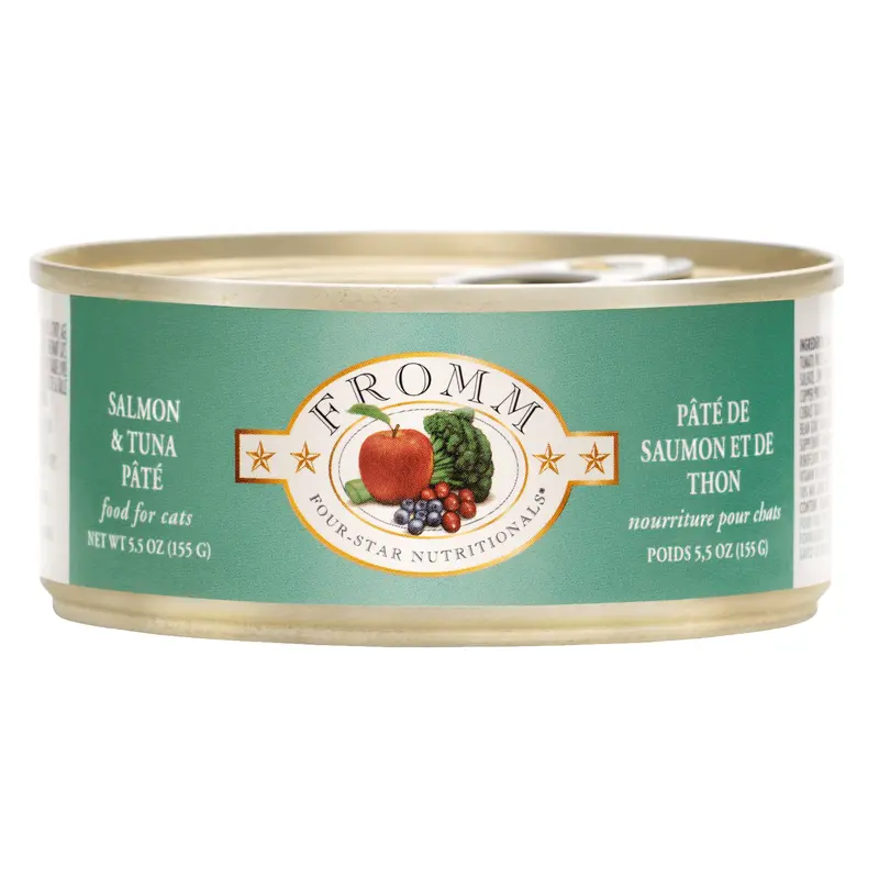 Fromm Four-Star Nutritionals  Salmon & Tuna Pt Food for Cats  5.5 oz