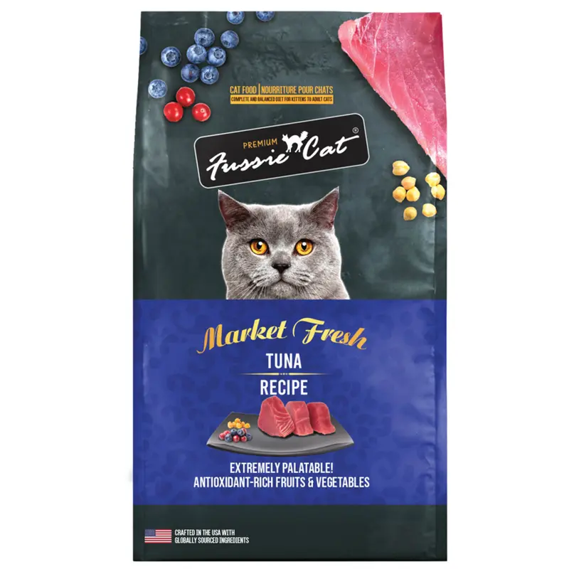 Fussie Cat Market Fresh Tuna Formula Dry Cat Food 10lb