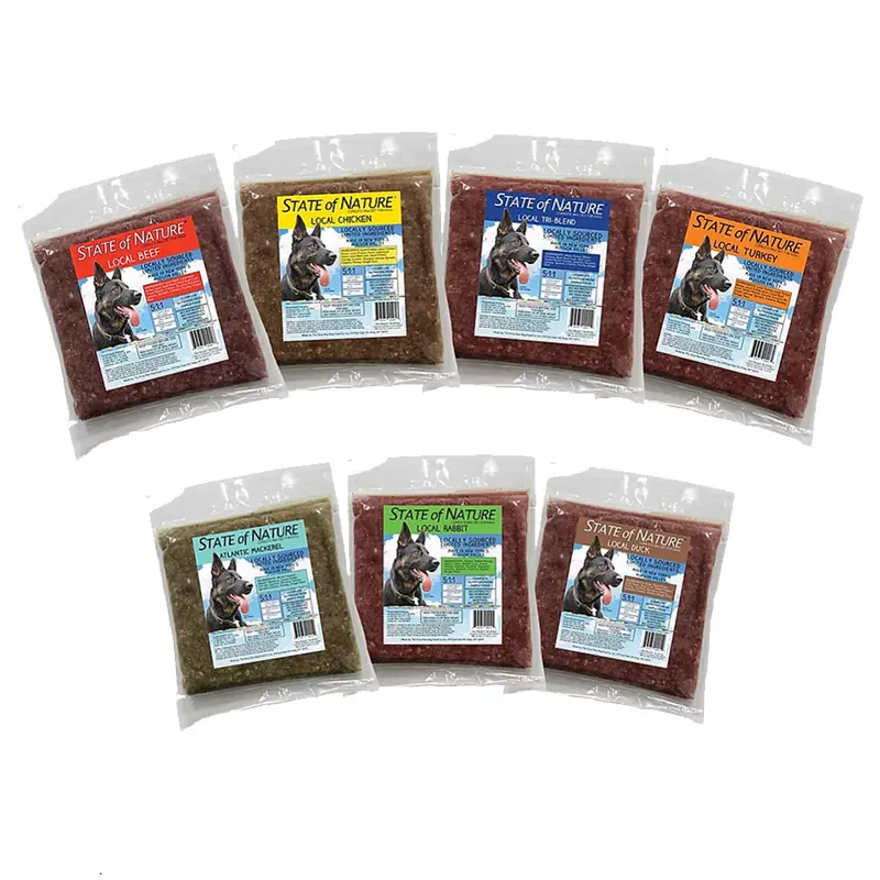 Sirius State of Nature Complete Dog Dinner 1lb Triblend Turkey Chicken Beef