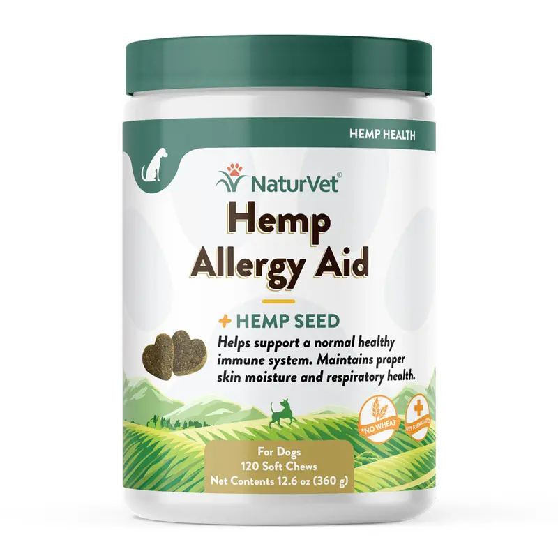 Naturvet Hemp Allergy Aid Soft Chews 120ct