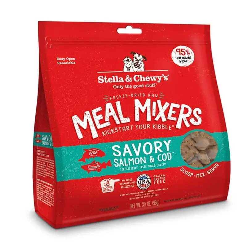 Stella & Chewy's Savory Salmon & Cod Meal Mixers Dog Food 8oz