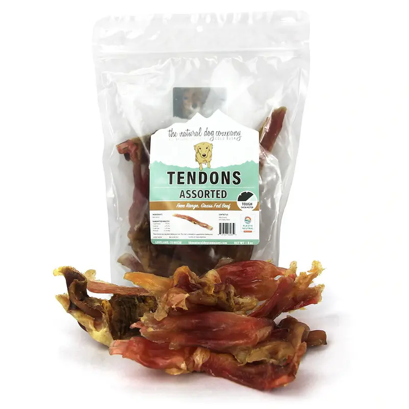 The Natural Dog Company Assorted Beef Tendons 8oz