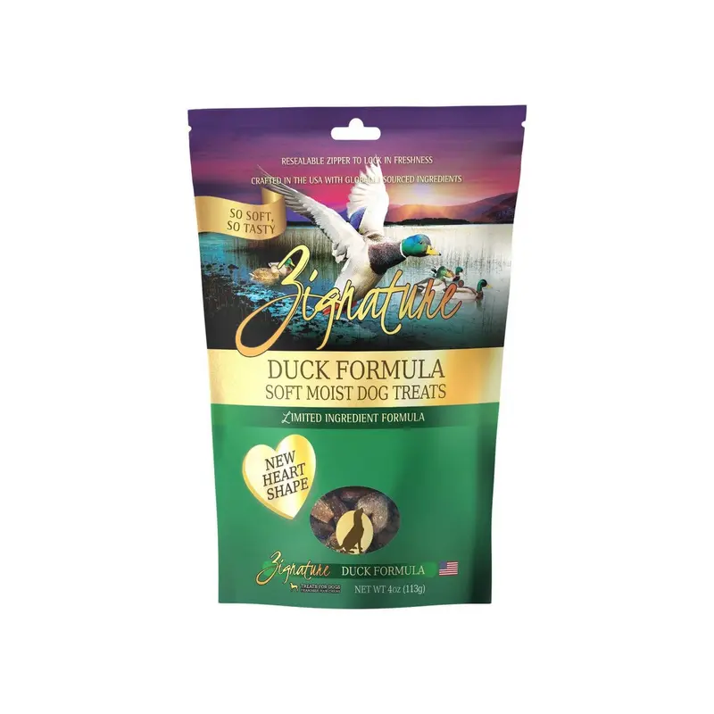 Zignature Soft Moist Dog Treats - Duck - 4oz