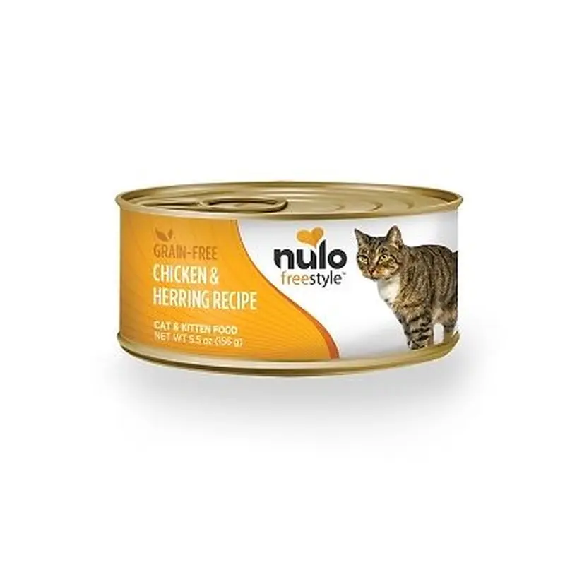 Nulo Freestyle Grain-Free Chicken & Herring Wet Cat Food, 5.5 oz