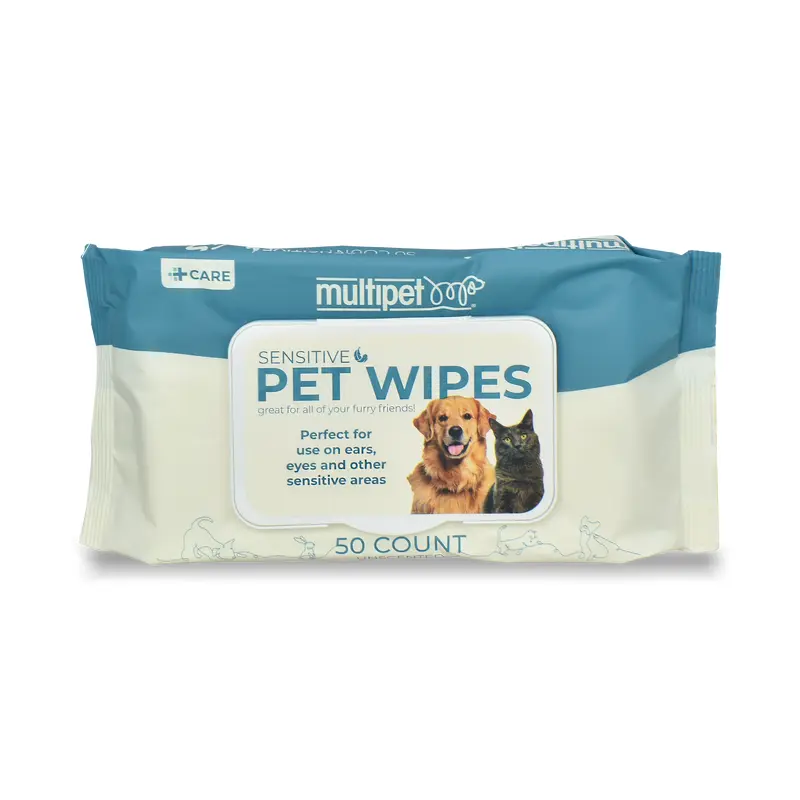 Multipet Sensitive Area Pet Wipes 50ct
