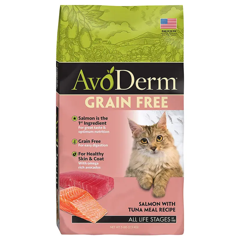 AvoDerm Grain-Free Dry Cat Food - Salmon & Tuna - 5lb Bag