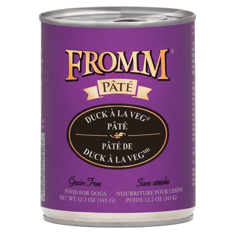 Fromm Pt Wet Dog Food - Duck A La Veg - 12.2oz Can