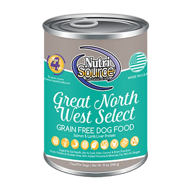 NutriSource Grain Free Great Northwest Select Canned Dog Food