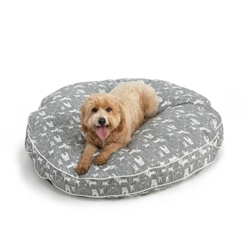 Snoozer Pool & Patio Round Dog Bed Medium Pedigree Storm