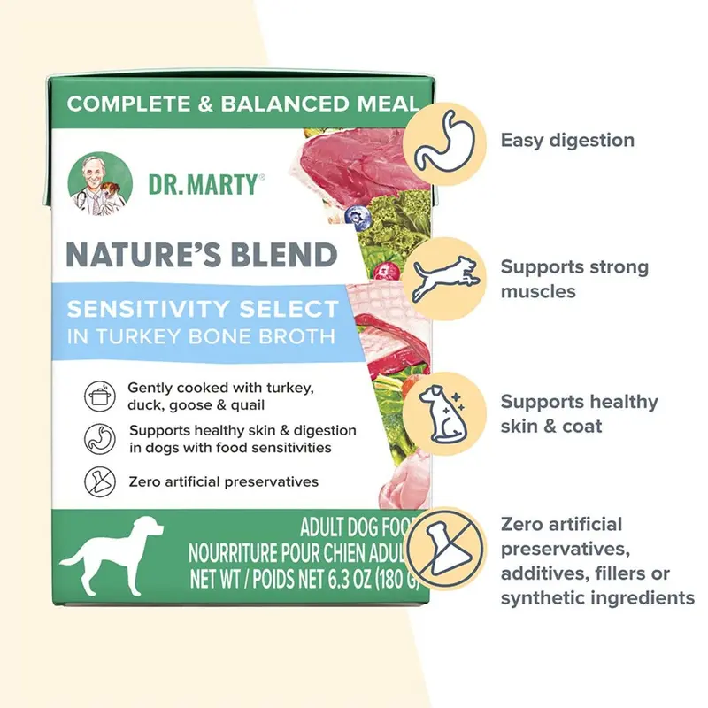 Dr. Marty Nature's Blend: Sensitivity Select in Turkey Bone Broth - 6.3oz