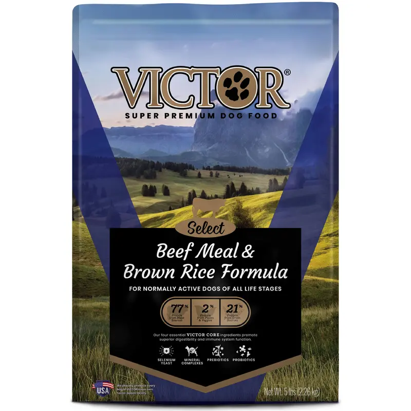 Victor Select Beef & Rice Dry Dog Food  5 lb