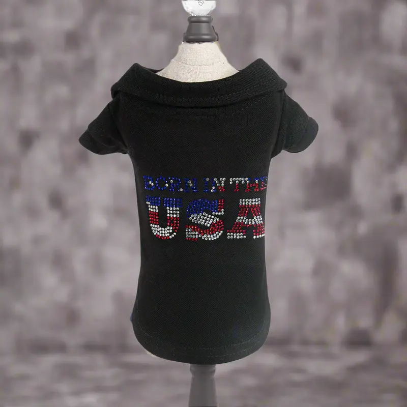 Born in the USA Polo  Black Limited Edition Sparkle Style (Now on Sale!)