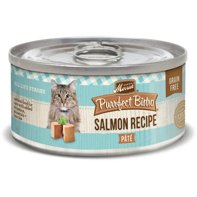 Merrick Purrfect Bistro Salmon Pate Grain Free Canned Cat Food