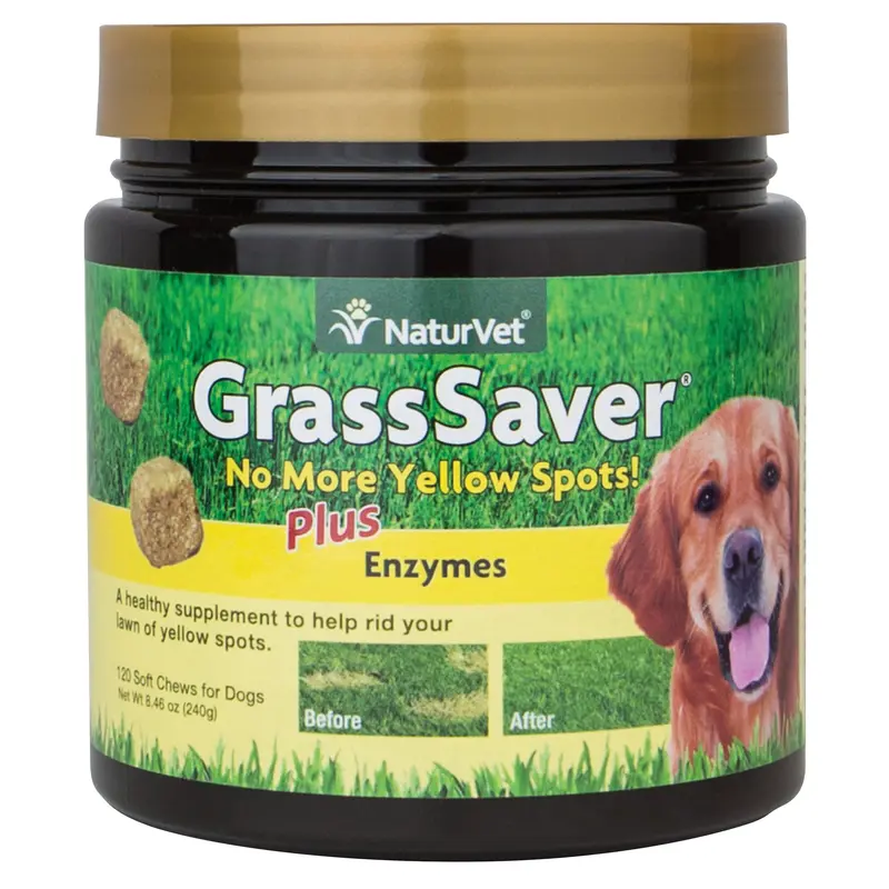NaturVet GrassSaver Tasty Soft Chew Supplement for Dogs  120 Soft Chews