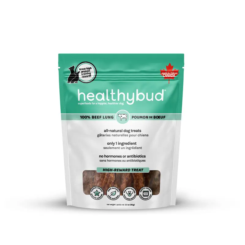 Healthybud 2.1oz Beef Lung Wafers
