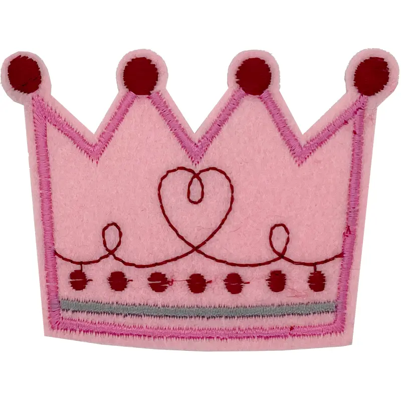 Large Pink Crown - Patch