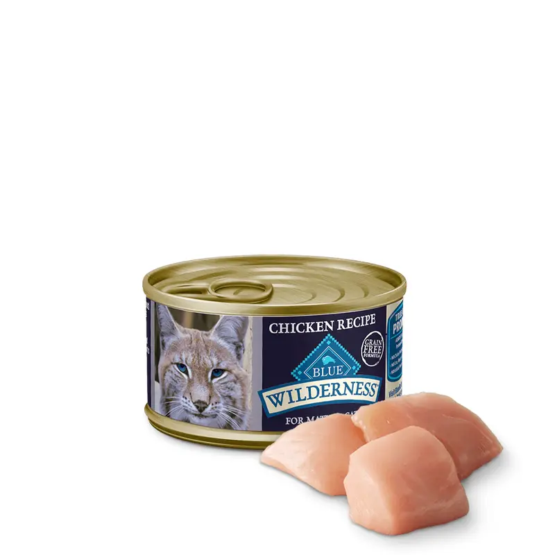 Blue Buffalo Wilderness Mature Chicken Entree Wet Cat Can (3oz)