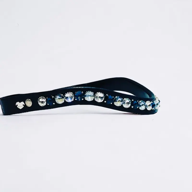 Delight Browband #3  Montana, Blue Shade & Crystal