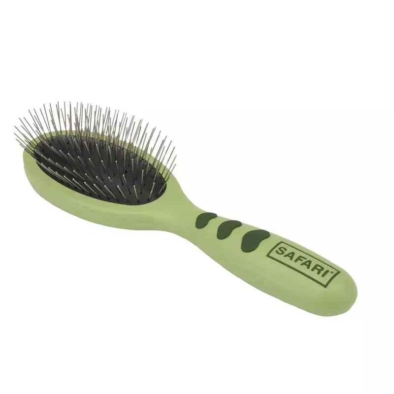 Coastal Safari Wire Pin Brush With Plastic Handle Small 8.5in