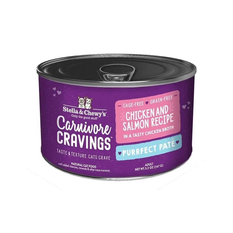 Stella and Chewy's Wet Cat food Shreds 5.2oz Chicken and Salmon