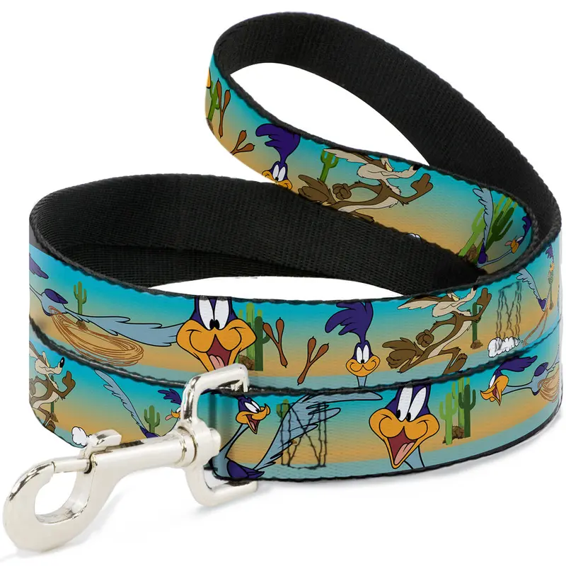 Dog Leash - Road Runner/Wile E. Coyote Scene1 Brown Fade